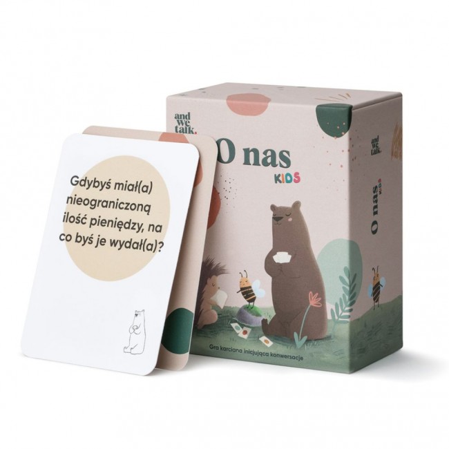 Gra w szczerość, karty z pytaniami And We Talk - O nas Kids