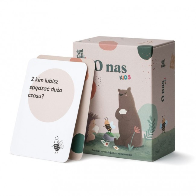 Gra w szczerość, karty z pytaniami And We Talk - O nas Kids