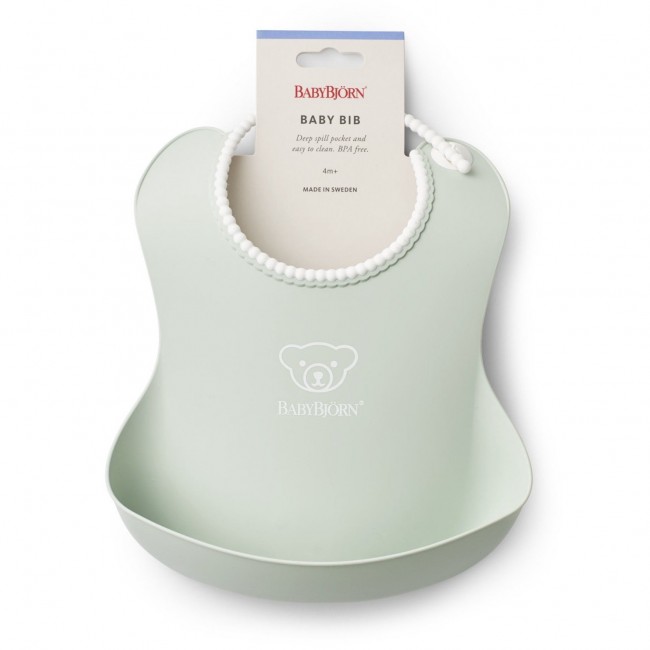 Śliniak BABYBJORN - Powder Green
