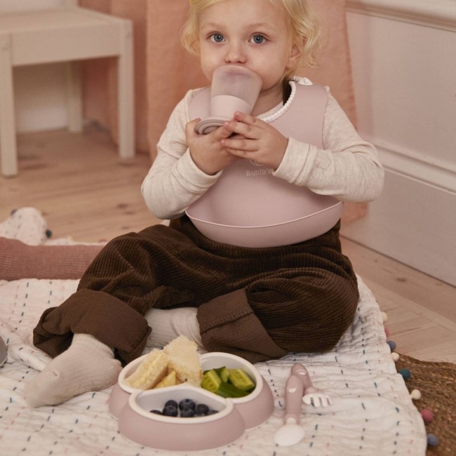 Zestaw do karmienia Mealtime Babybjorn - Powder Pink