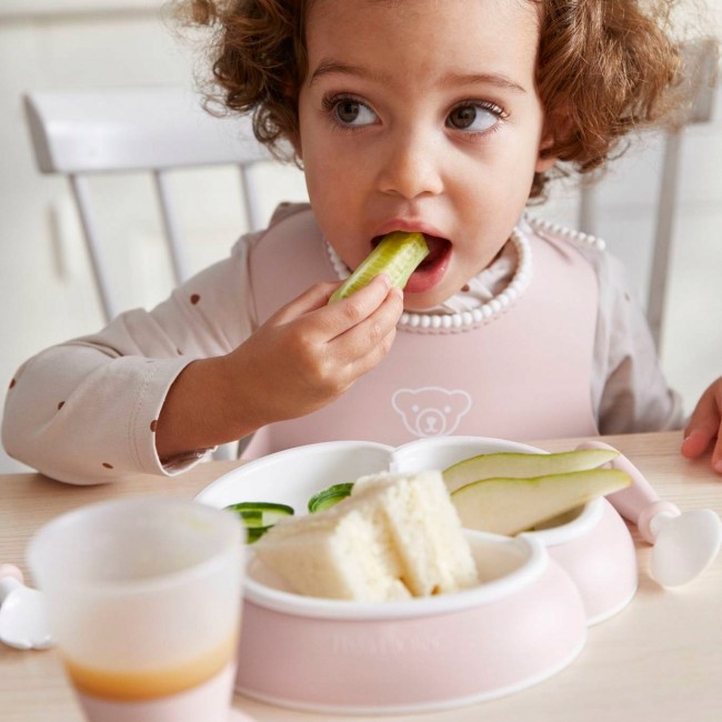 Zestaw do karmienia Mealtime Babybjorn - Powder Pink