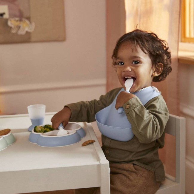Zestaw do karmienia Mealtime Babybjorn - Powder Blue