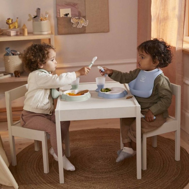 Zestaw do karmienia Mealtime Babybjorn - Powder Blue