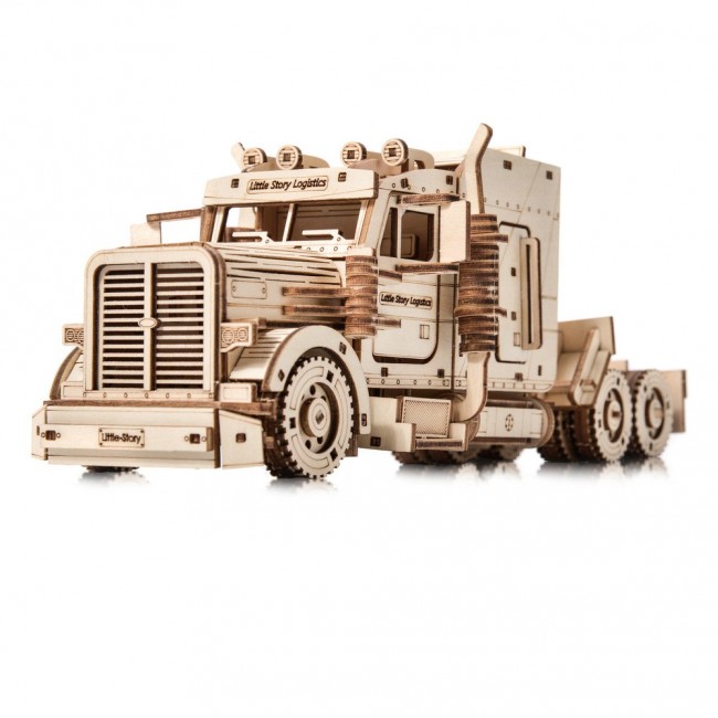 Drewniane Puzzle Model 3D Little Story - Ciężarówka