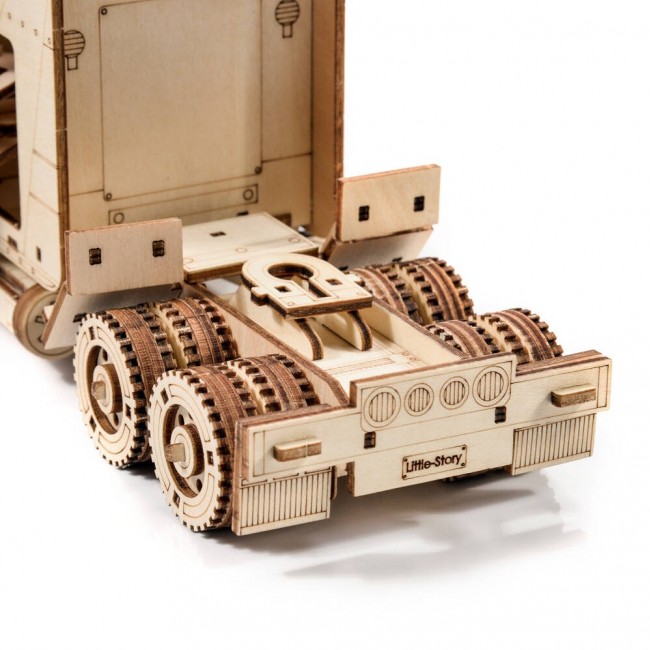 Drewniane Puzzle Model 3D Little Story - Ciężarówka