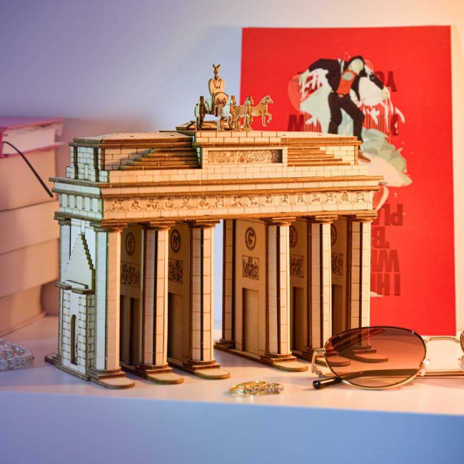 Drewniane Puzzle Model 3D Little Story - Brama Brandenburska