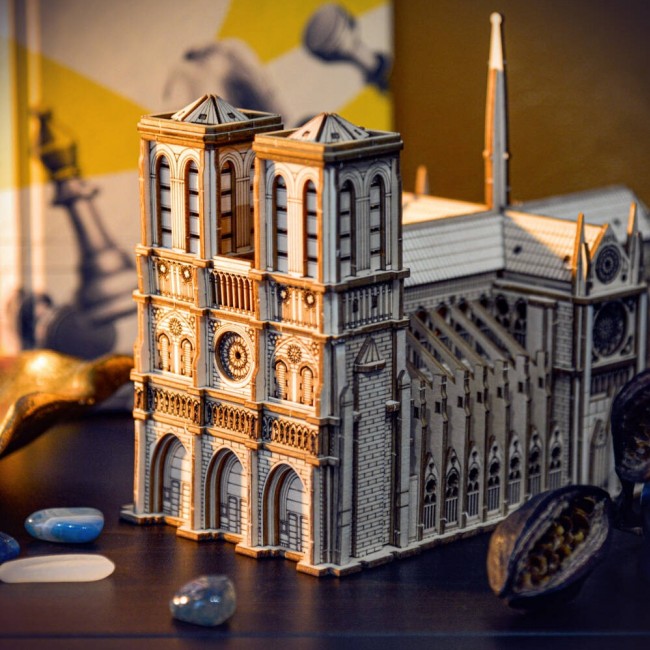 Drewniane Puzzle Model 3D Little Story - Notre-Dame