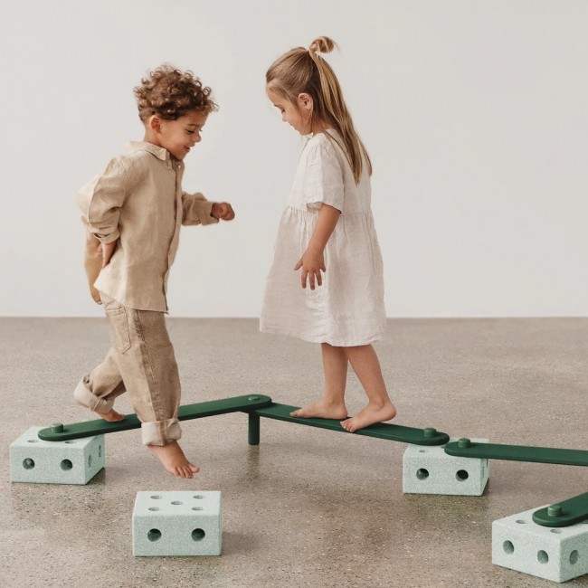 Deska balansująca MODU Beams - Ocean Mint/Forest Green 2 szt.