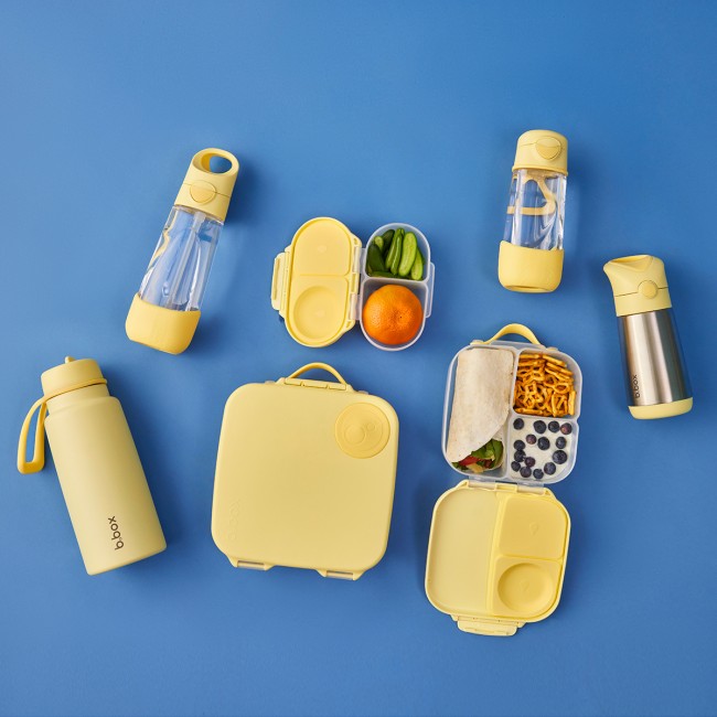 Tritanowa butelka ze słomką 600 ml B.box - Lemon Twist