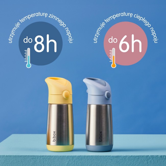 Termobutelka ze słomką 350 ml B. box - Lemon Twist