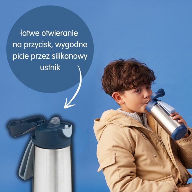 Butelka termiczna z ustnikiem sportowym 500 ml b. box - Blush Crush