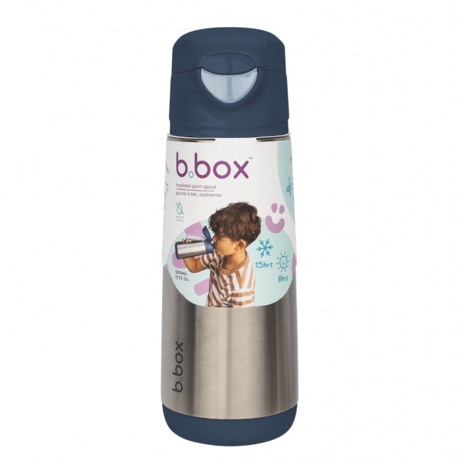 Butelka termiczna z ustnikiem sportowym 500 ml b. box - Midnight