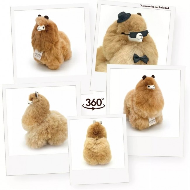 Puszysta maskotka Alpaka Inkari Naturals - Sandstone 32 cm