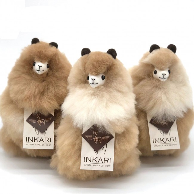 Puszysta maskotka Alpaka Inkari Naturals - Sandstone 23 cm