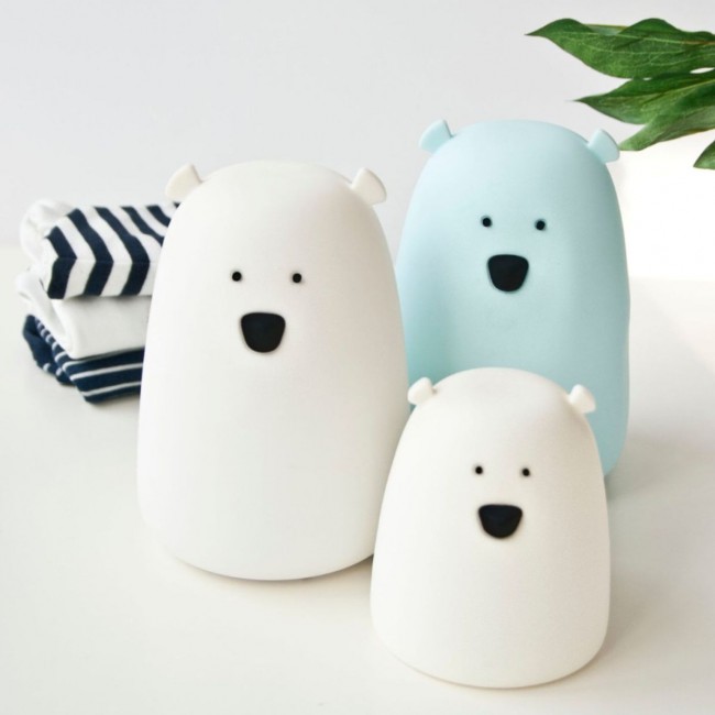 Lampka miś mały Rabbit & Friends - biały