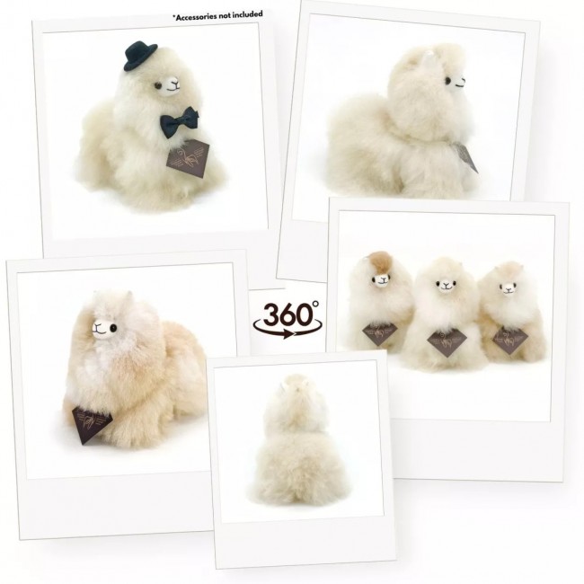 Puszysta maskotka Alpaka Inkari Naturals - Sahara 15 cm