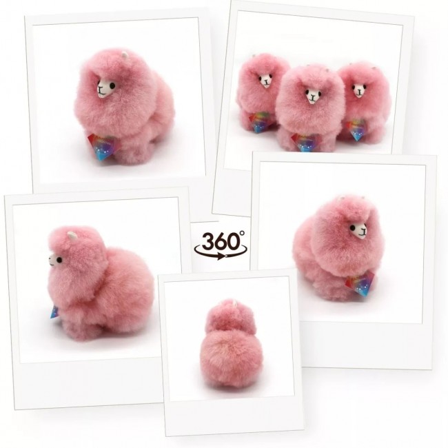 Puszysta maskotka Alpaka Inkari Rainbows - Cotton Candy 15 cm