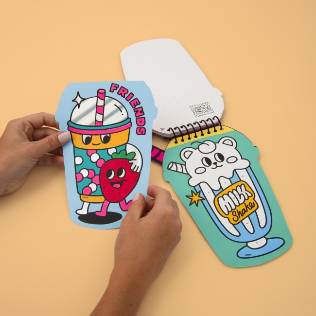 Zeszyt kreatywny z naklejkami OMY - Bubble Tea