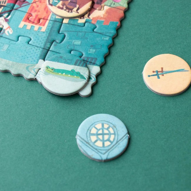 Puzzle kieszonkowe z grą obserwacyjną Londji - Zamek 100 el.