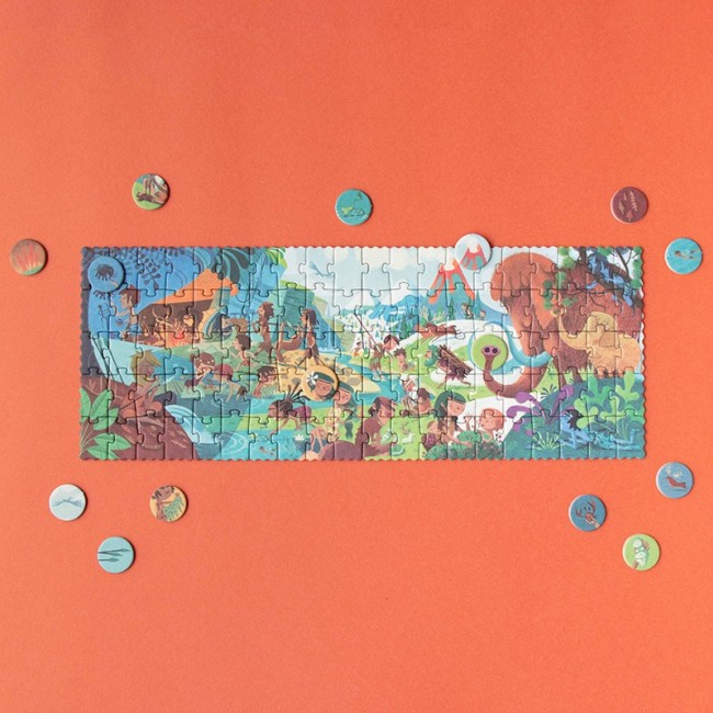 Puzzle kieszonkowe z grą obserwacyjną Londji - Mamut 100 el.