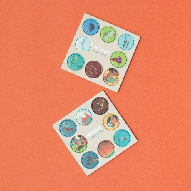 Puzzle kieszonkowe z grą obserwacyjną Londji - Mamut 100 el.