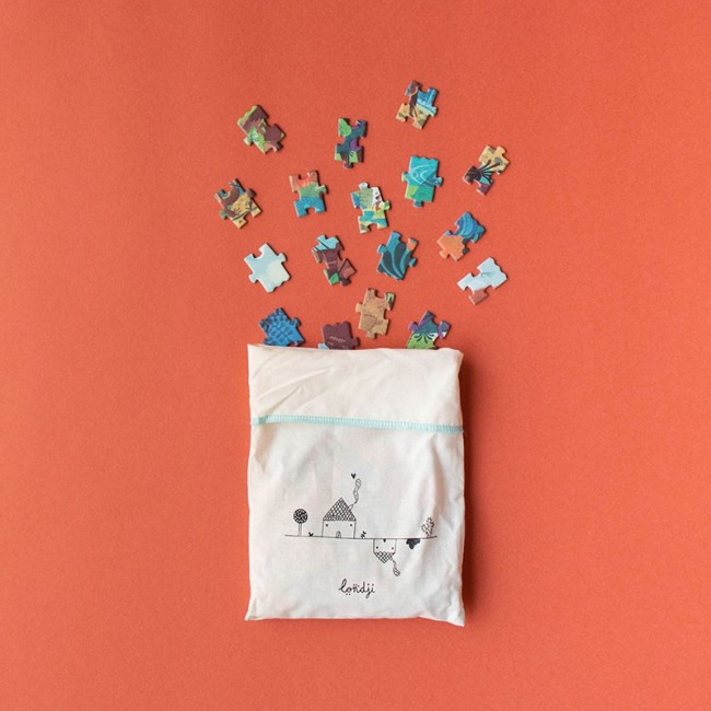 Puzzle kieszonkowe z grą obserwacyjną Londji - Mamut 100 el.