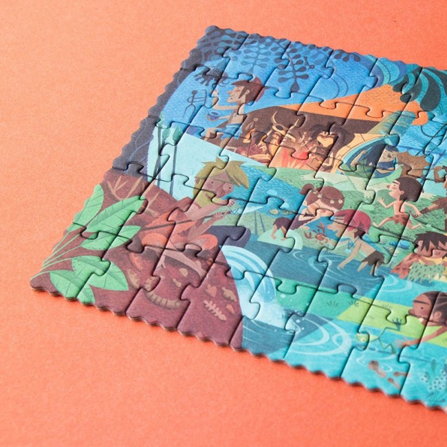 Puzzle kieszonkowe z grą obserwacyjną Londji - Mamut 100 el.