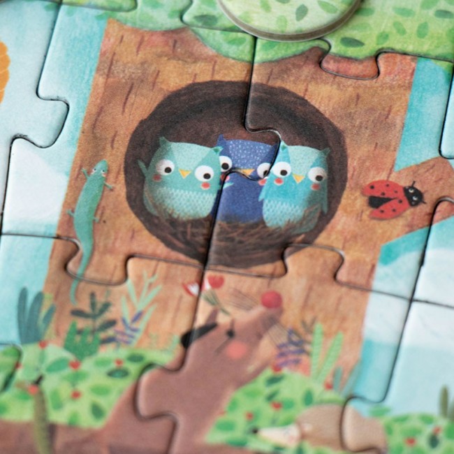 Puzzle kieszonkowe z grą obserwacyjną Londji - Jabłonka 36 el.