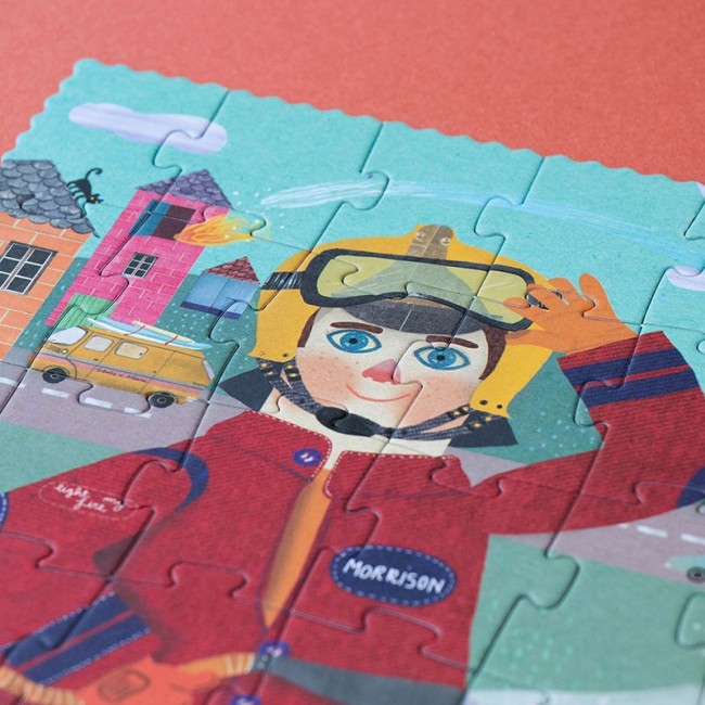 Puzzle kieszonkowe Londji - Strażak 36 el.