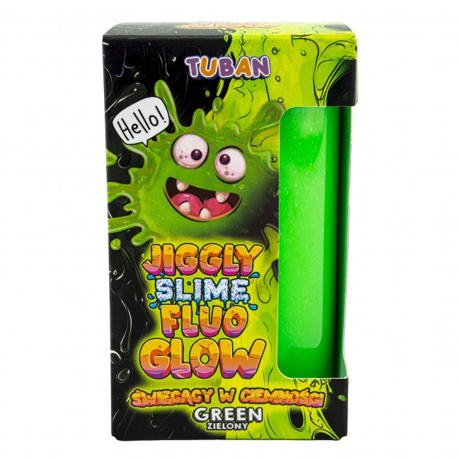 Zestaw JGGLY SLIME FLUO GLOW TUBAN – zielony 430g