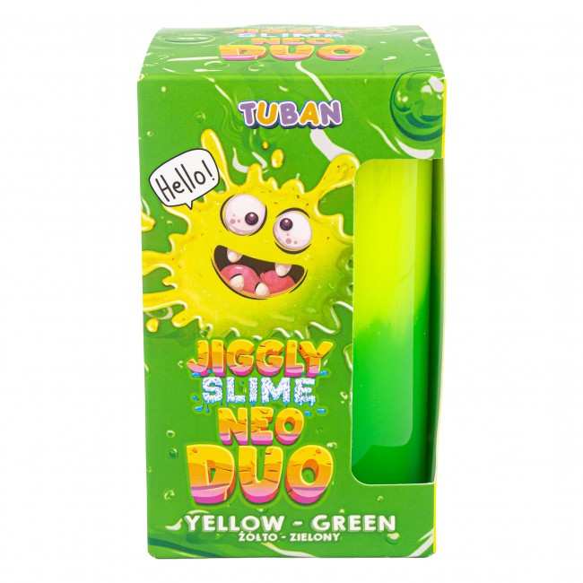 Zestaw JIGGLY SLIME NEO DUO TUBAN – żółto-zielony 430g