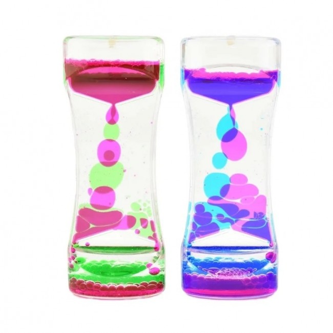 Dwukolorowy płynny timer sensoryczny - klepsydra Robetoy