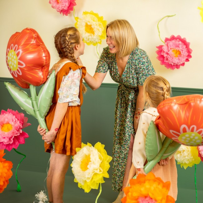 Balon foliowy Party Deco - Kwiatek 53 x 96 cm
