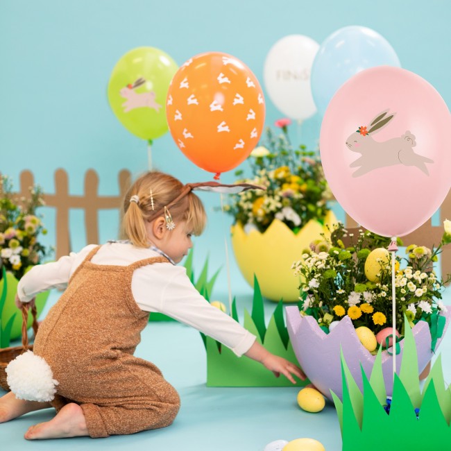 Balony 7 szt Party Deco - Egg hunt 30 cm