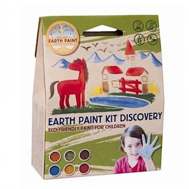 Zestaw farb z pędzelkiem Natural Earth DISCOVERY 6 szt.