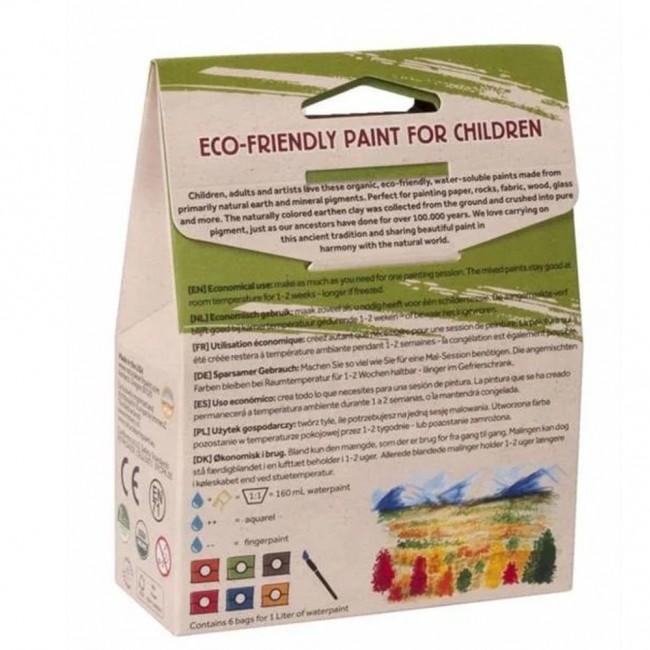 Zestaw farb z pędzelkiem Natural Earth DISCOVERY 6 szt.