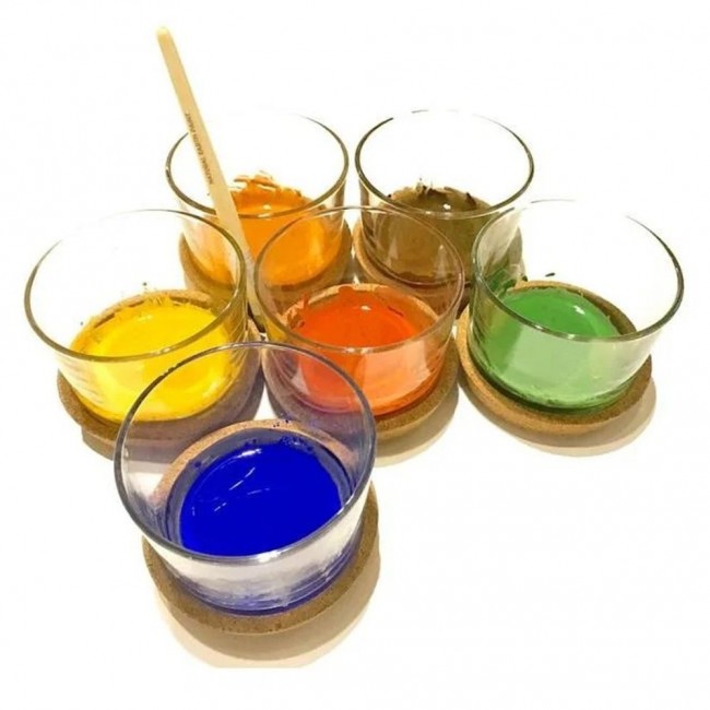 Zestaw farb z pędzelkiem Natural Earth DISCOVERY 6 szt.