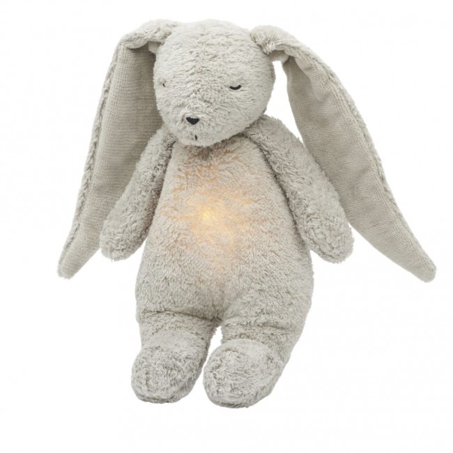 Szumiący królik z lampką Organic Moonie 2.0 - Gray