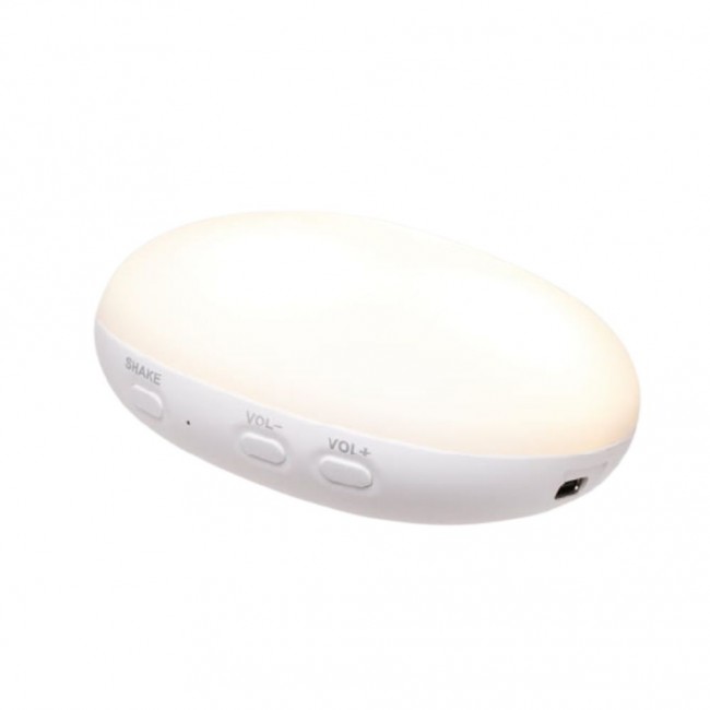 Szumiący królik z lampką Organic Moonie 2.0 - Gray