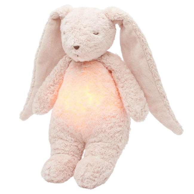 Szumiący królik z lampką Organic Moonie 2.0 - Rose