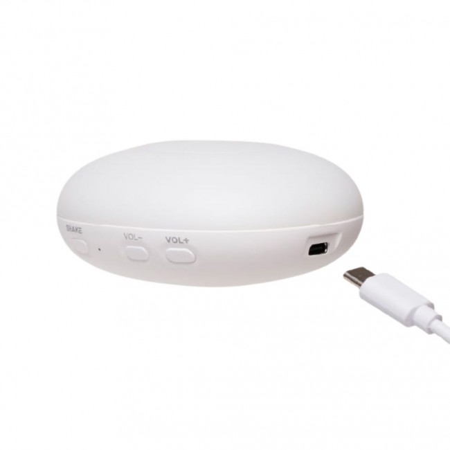 Szumiący miś z lampką Organic Moonie 2.0 - Sand