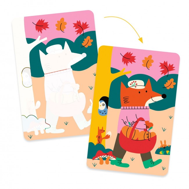 Wodne kolorowanki Djeco - 4 pory roku