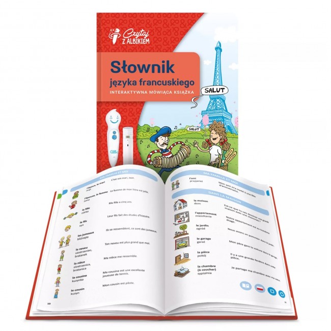 Obrazkowy słownik Czytaj z Albikiem Albi - język francuski