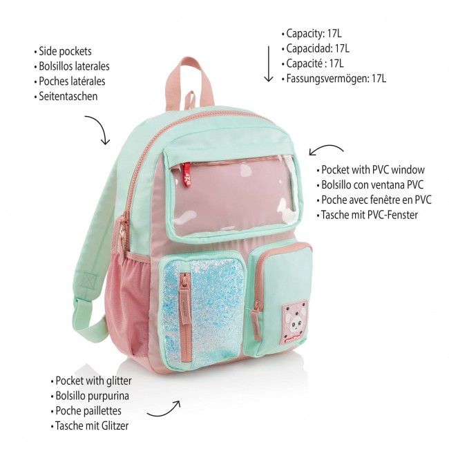 Plecak czterokomorowy Miquelrius - Turkusowy 17L