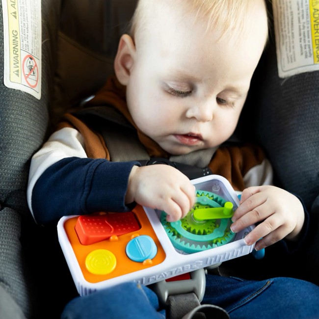 Zestaw 4 Sensorycznych Kwadratów z Kołem Zębatym PlayTab