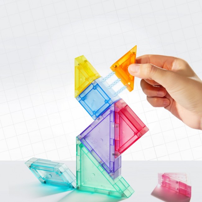 Klocki magnetyczne mideer - Tangram 3D z klepsydrą 7 el.