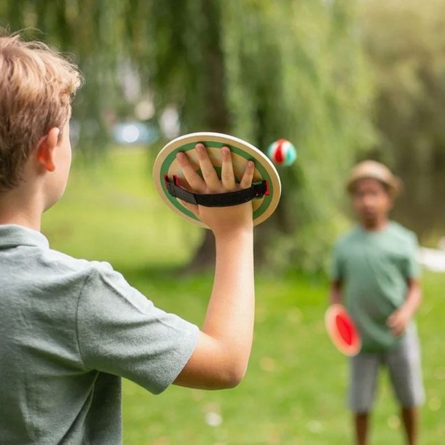 Drewniane paletki BS Toys - Rzep z piłką