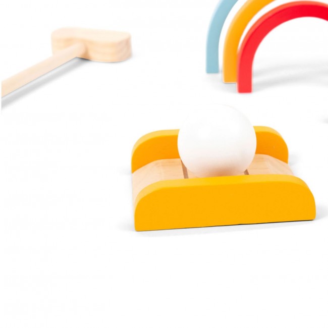 Drewniany zestaw do gry w golfa BS Toys