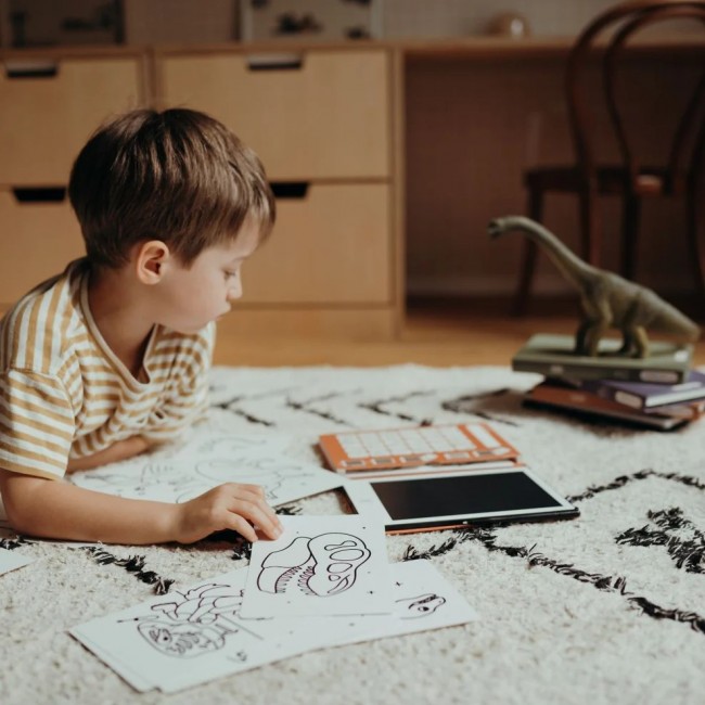 Podświetlany tablet do rysowania Kidydraw Mini Kidywolf - Dinozaury