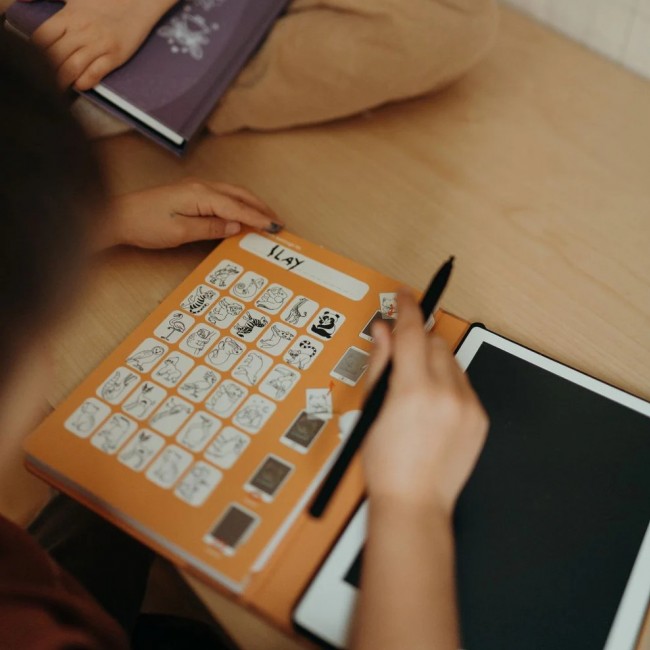 Podświetlany tablet do rysowania Kidydraw Mini Kidywolf - Dinozaury